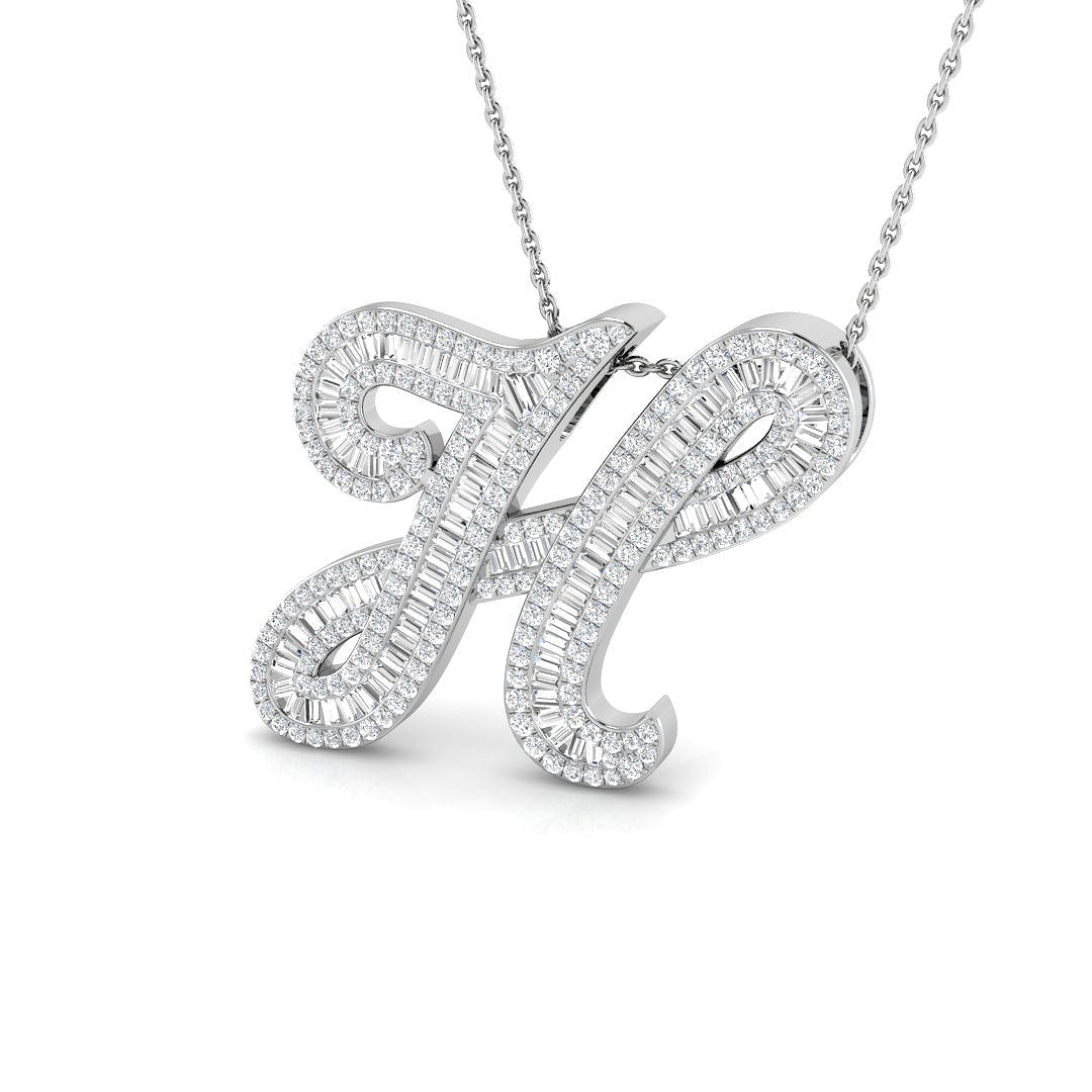 9ct White Gold 1.12ct G SI2 Diamond Pendant