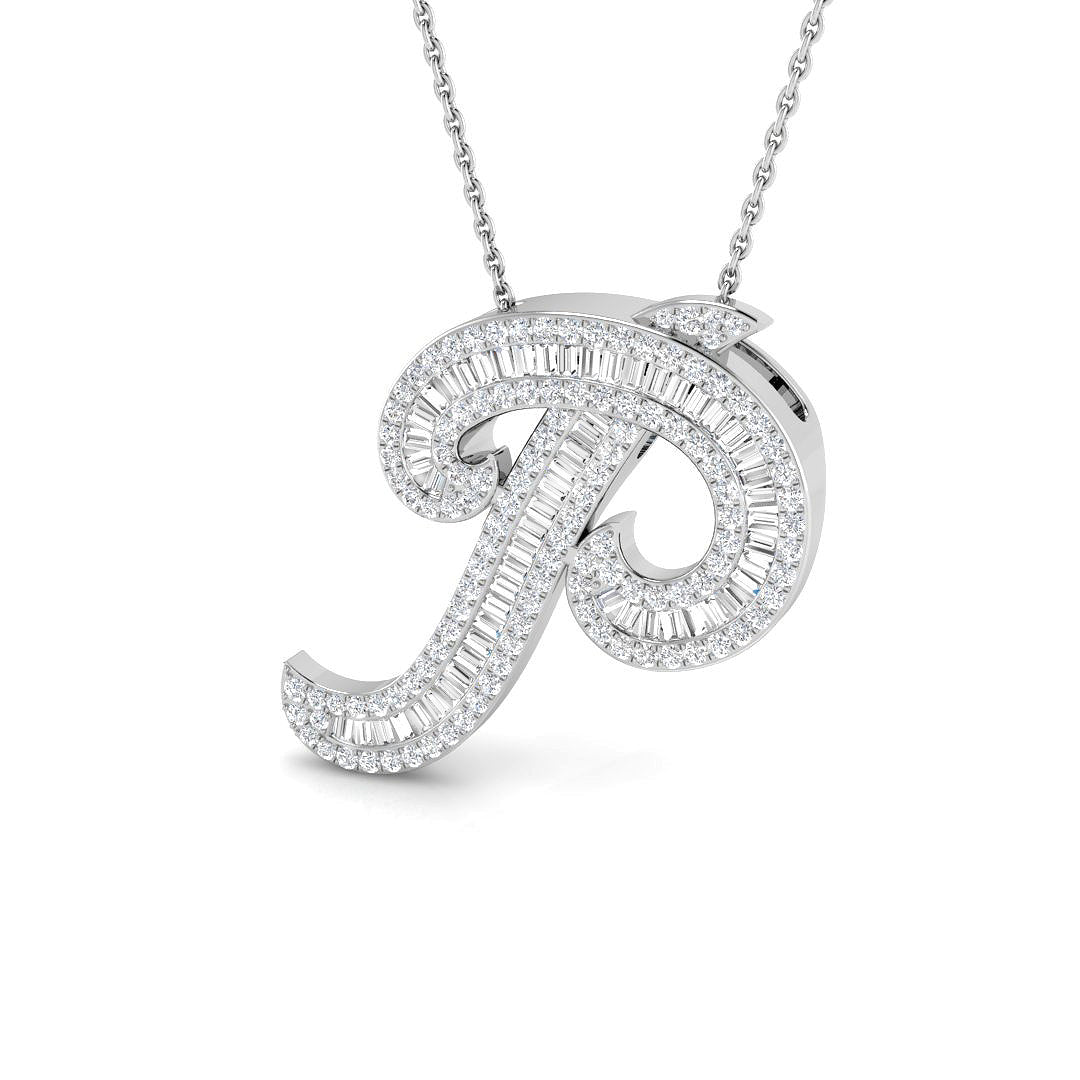 9ct White Gold 0.90ct G SI2 Diamond Pendant