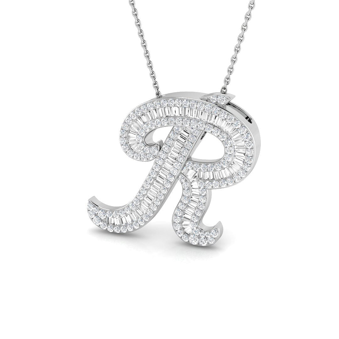 9ct White Gold 0.92ct G SI2 Diamond Pendant