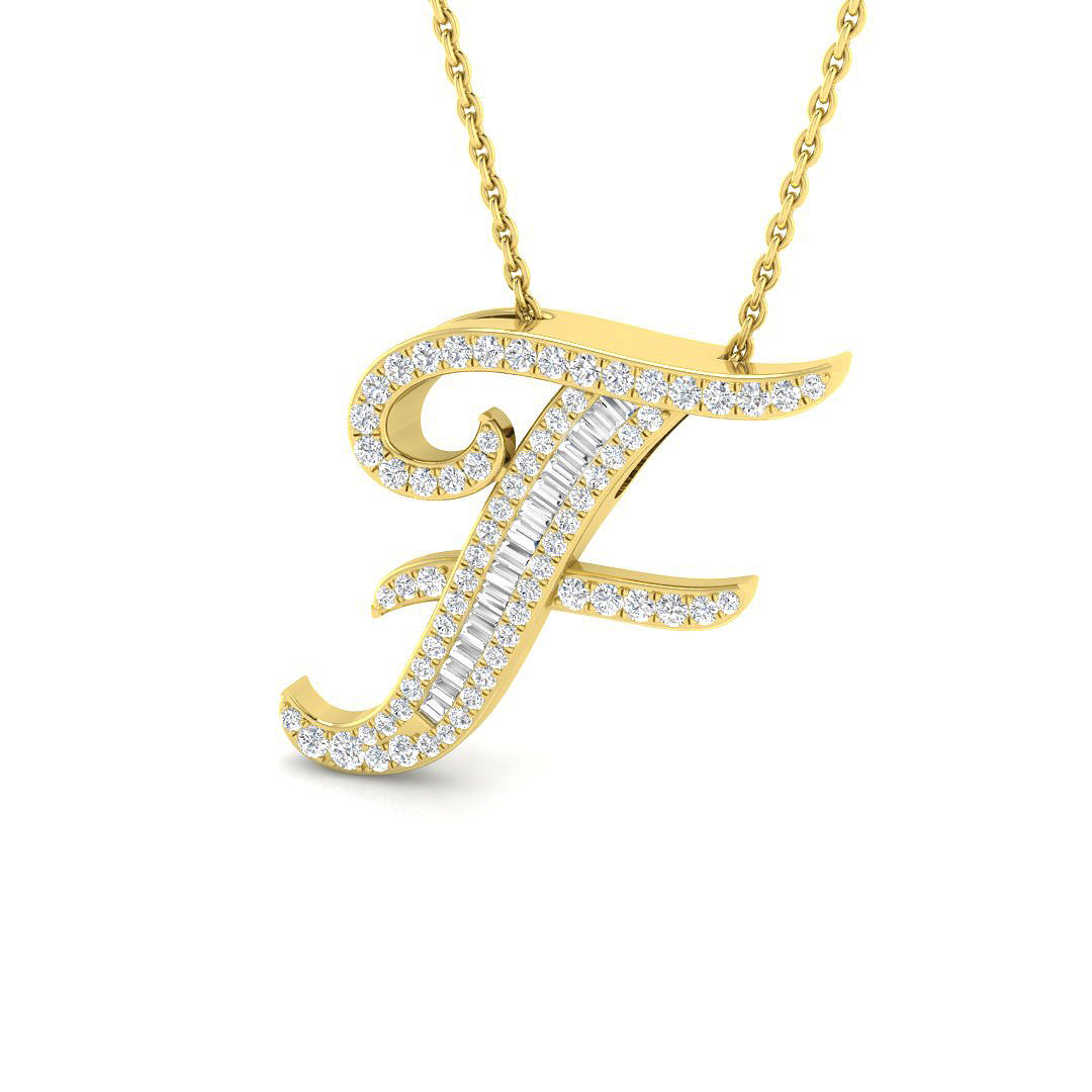 9ct Yellow Gold 0.37ct G SI2 Diamond Pendant
