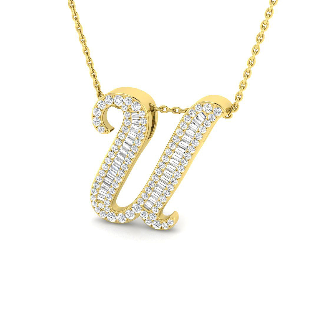 9ct Yellow Gold 0.49ct G SI2 Diamond Pendant