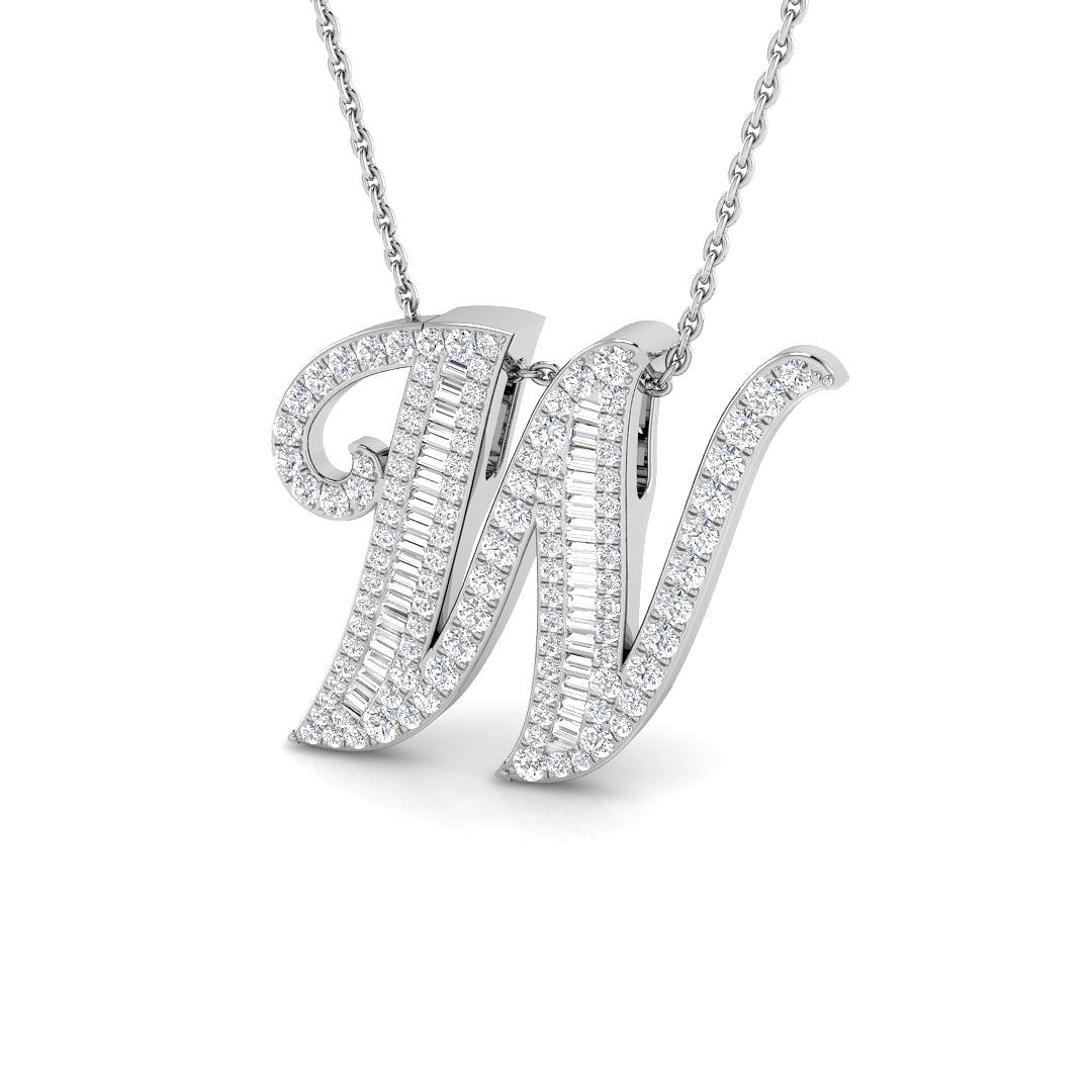 9ct White Gold 0.75ct G SI2 Diamond Pendant