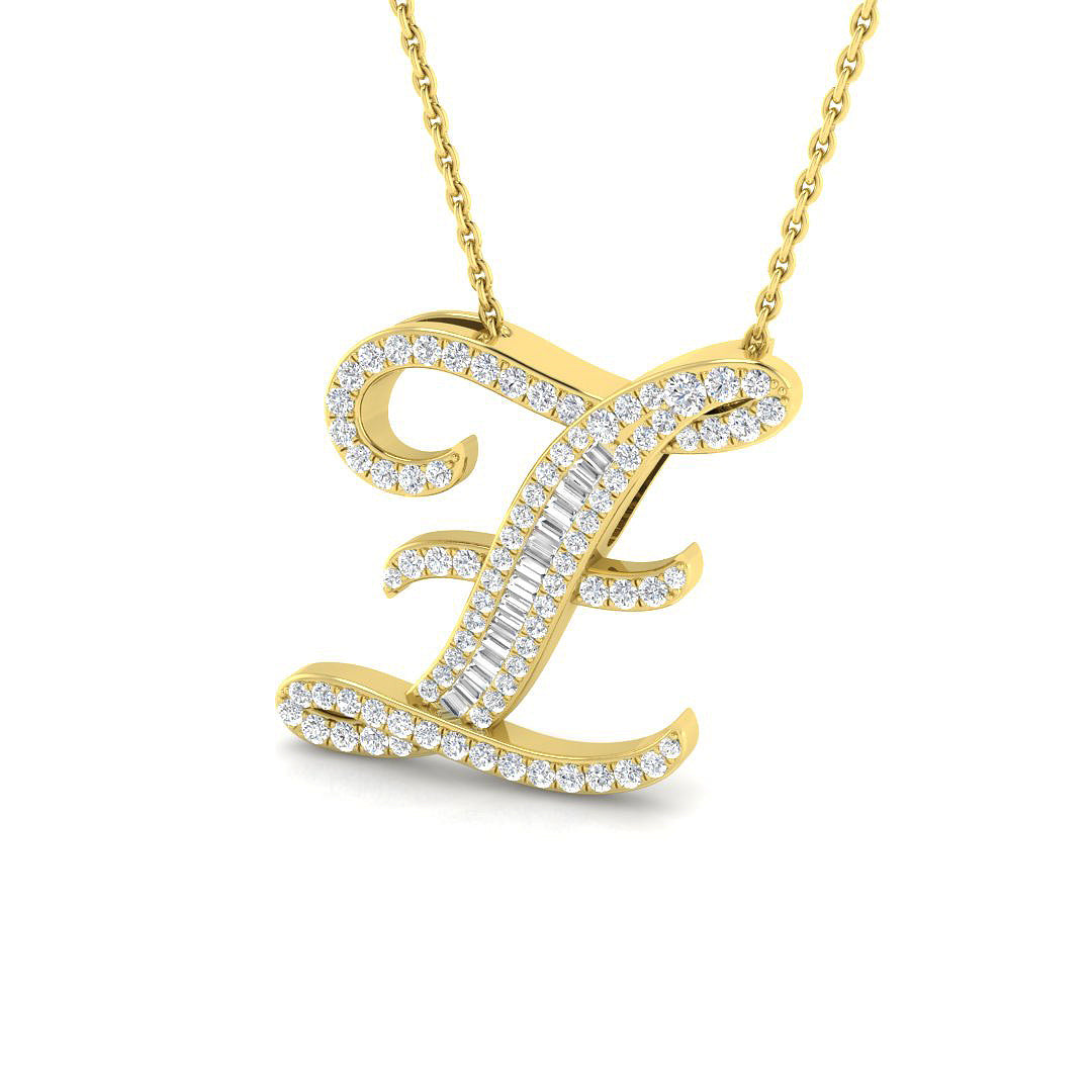 9ct Yellow Gold 0.46ct G SI2 Diamond Pendant