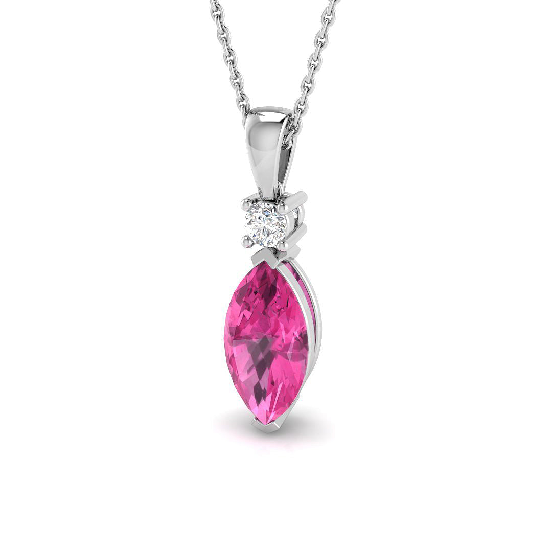 18ct White Gold 2.82ct G SI2 Diamond Pendant