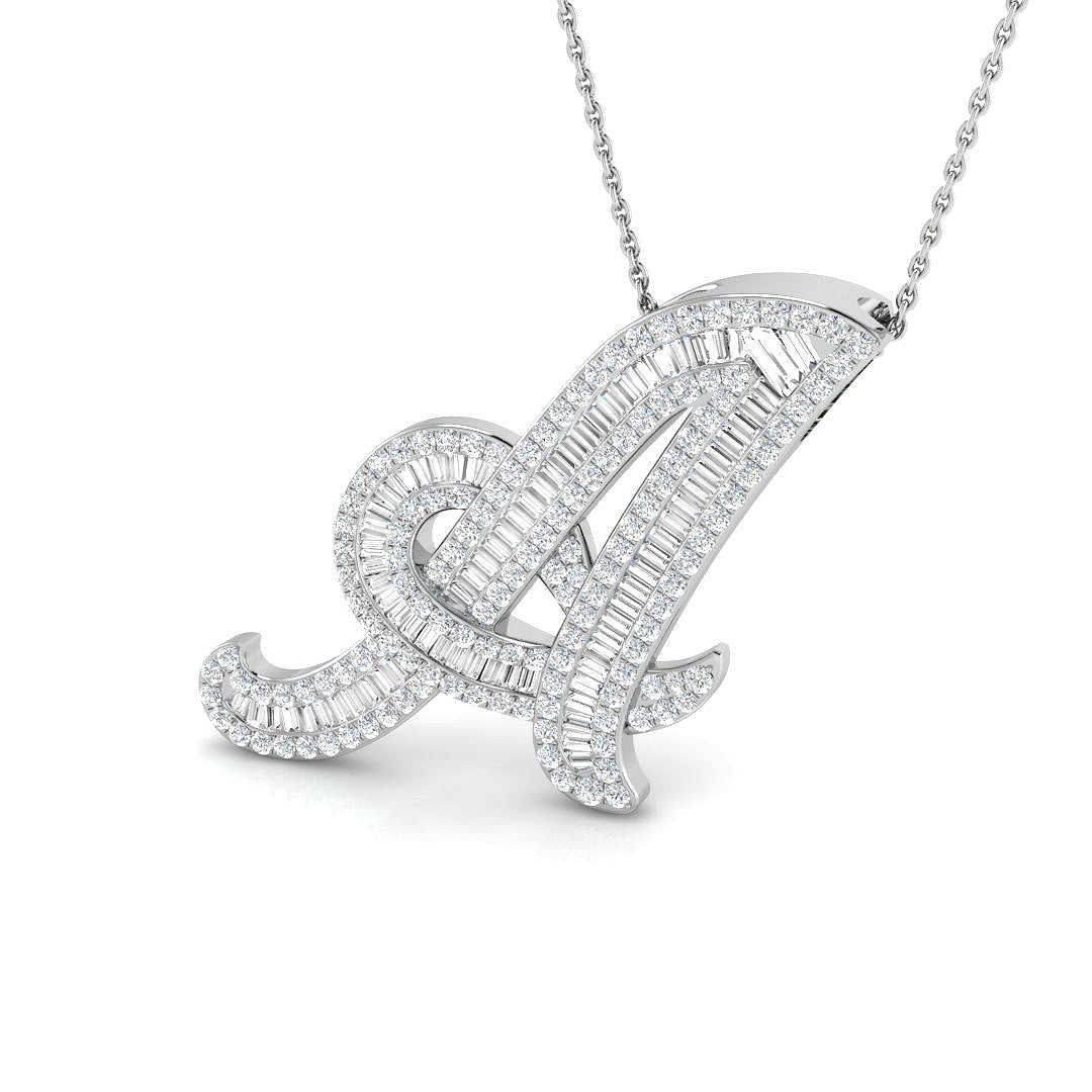 9ct White Gold 1.59ct G SI2 Diamond Pendant
