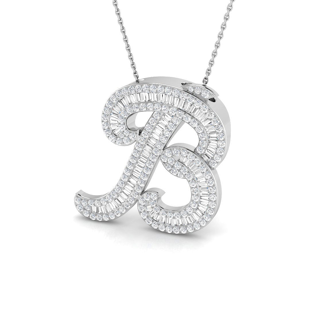 9ct White Gold 1.60ct G SI2 Diamond Pendant