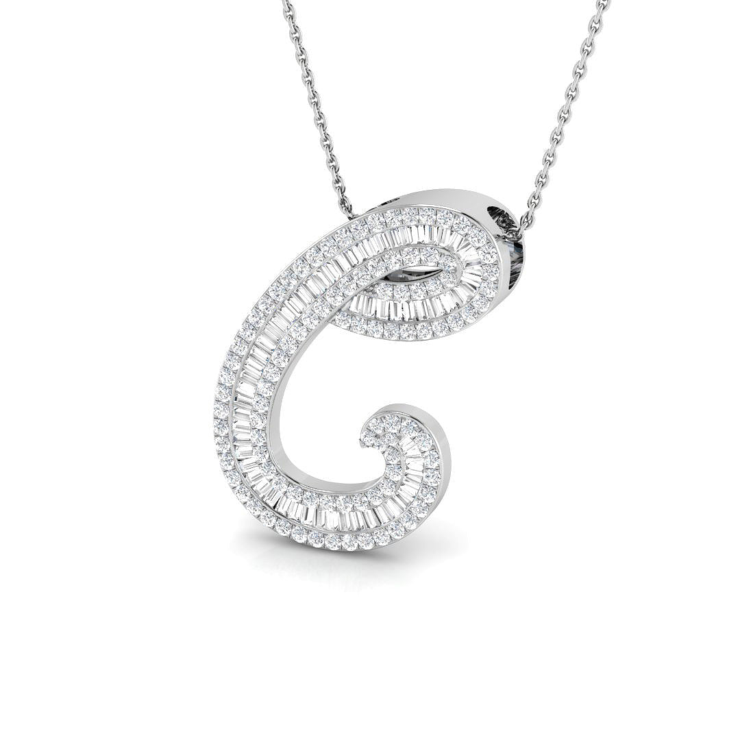 9ct White Gold 1.18ct G SI2 Diamond Pendant