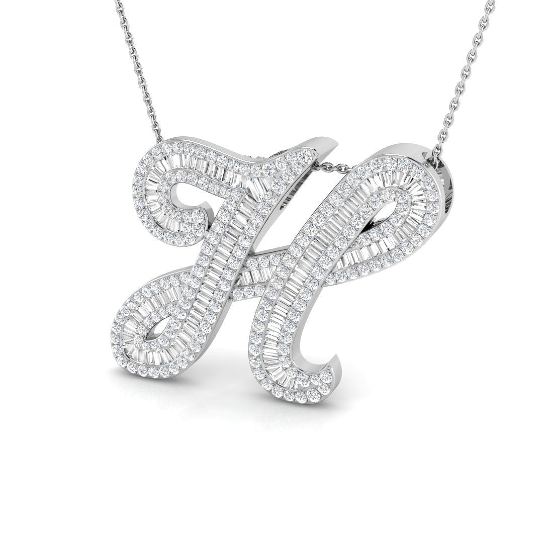 9ct White Gold 2.10ct G SI2 Diamond Pendant