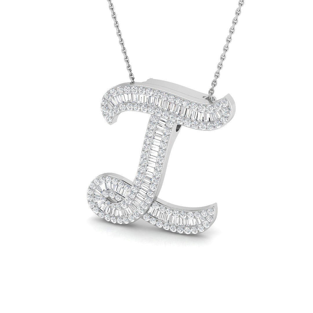 9ct White Gold 1.43ct G SI2 Diamond Pendant