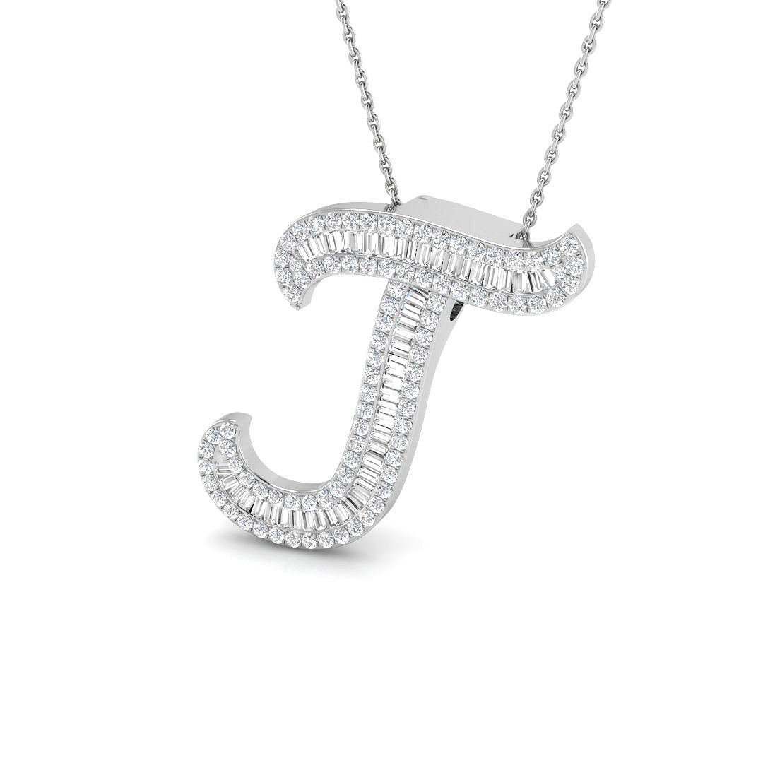 9ct White Gold 1.10ct G SI2 Diamond Pendant