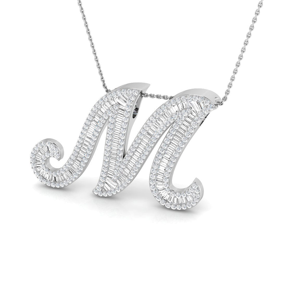 9ct White Gold 2.34ct G SI2 Diamond Pendant