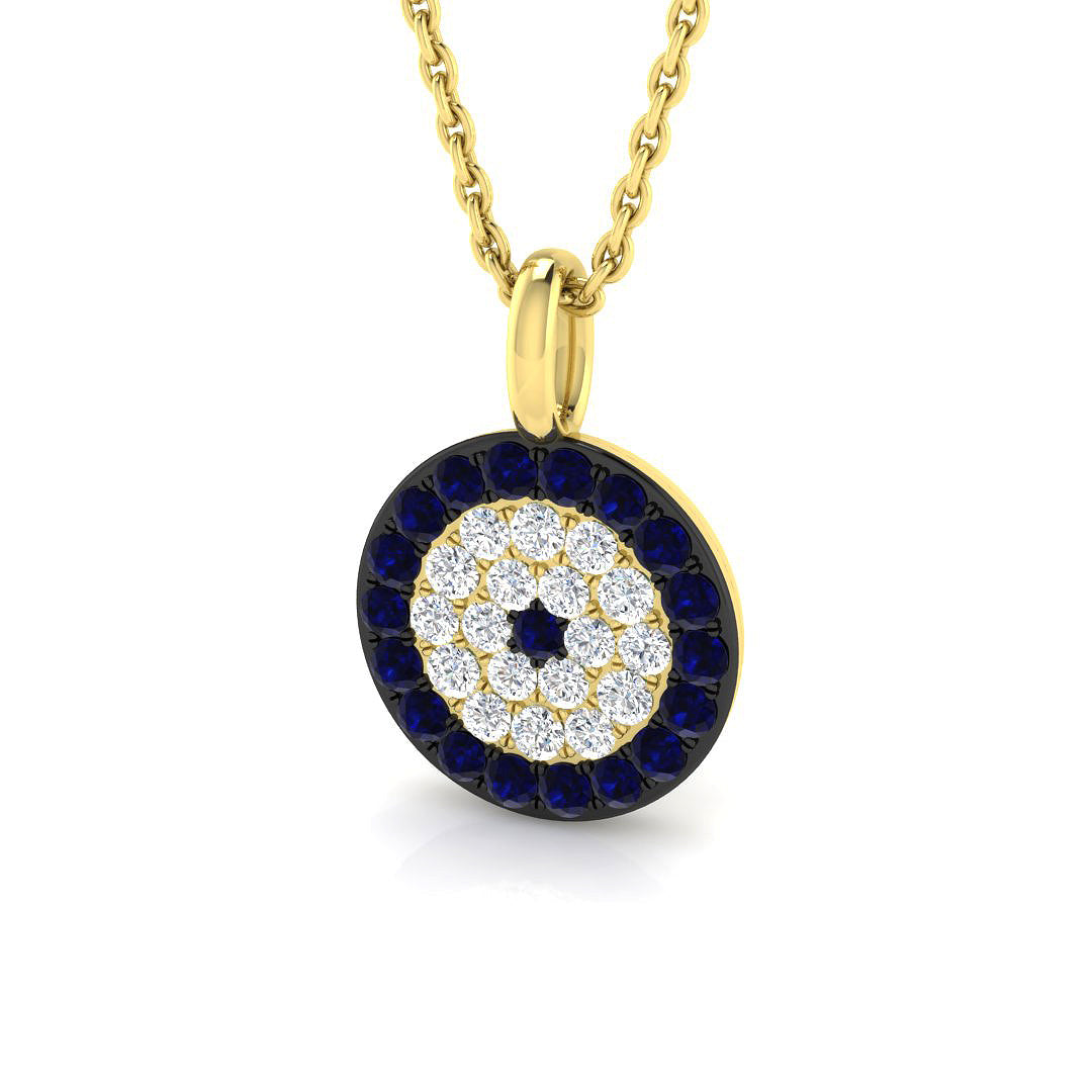 18ct Yellow Gold 0.43ct G SI2 Diamond Pendant