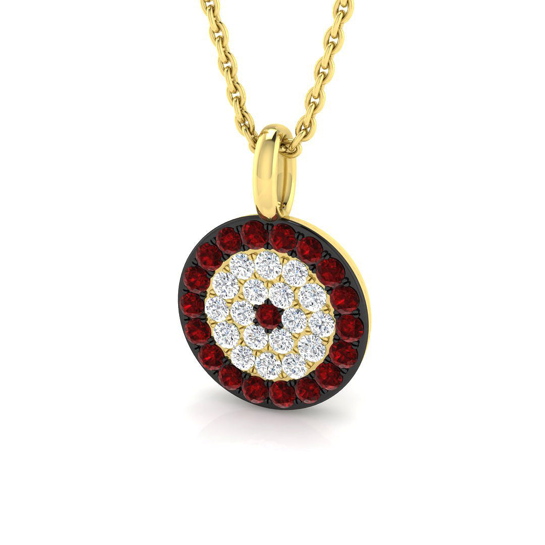 18ct Yellow Gold 0.44ct G SI2 Diamond Pendant