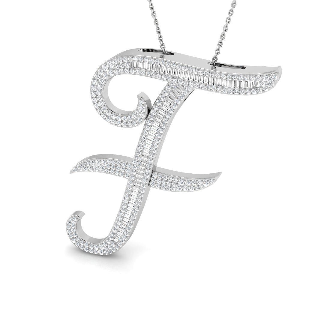 9ct White Gold 1.45ct G SI2 Diamond Pendant