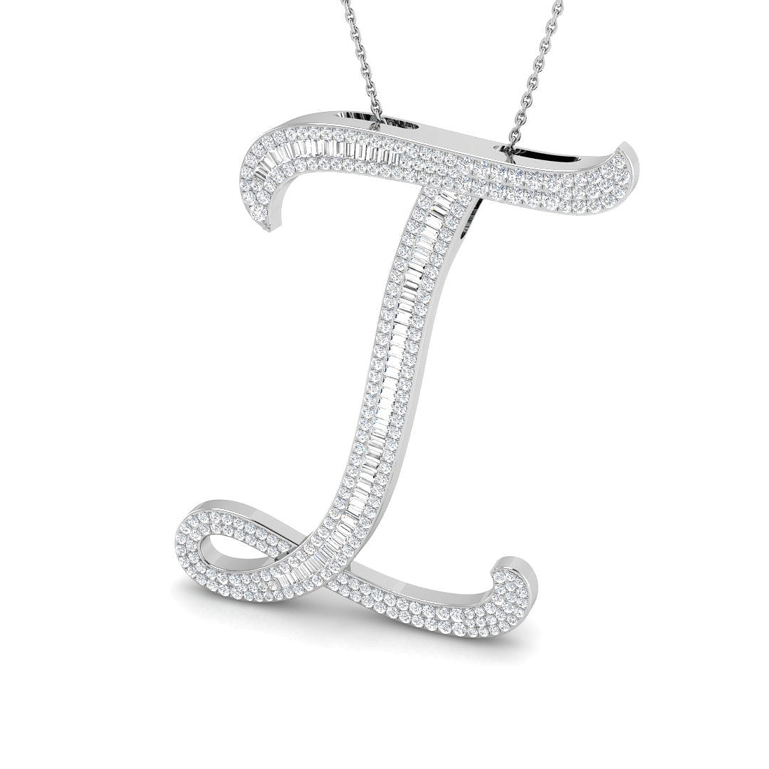 9ct White Gold 1.33ct G SI2 Diamond Pendant
