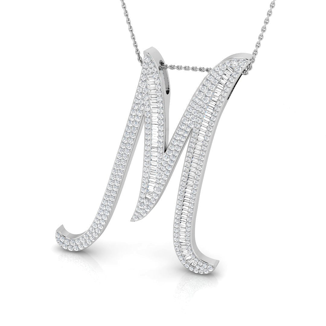 9ct White Gold 1.75ct G SI2 Diamond Pendant