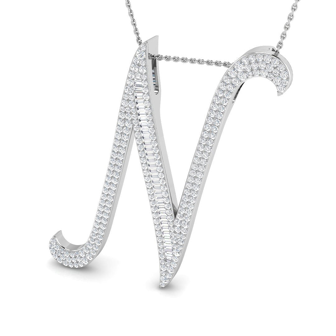 9ct White Gold 1.40ct G SI2 Diamond Pendant
