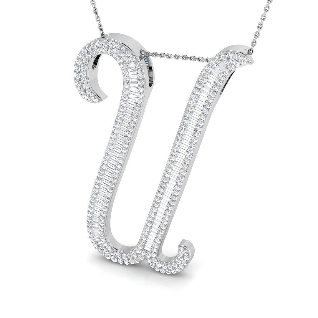 9ct White Gold 1.55ct G SI2 Diamond Pendant