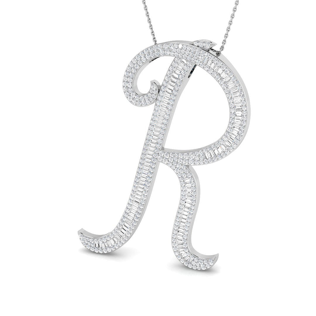 9ct White Gold 2.45ct G SI2 Diamond Pendant