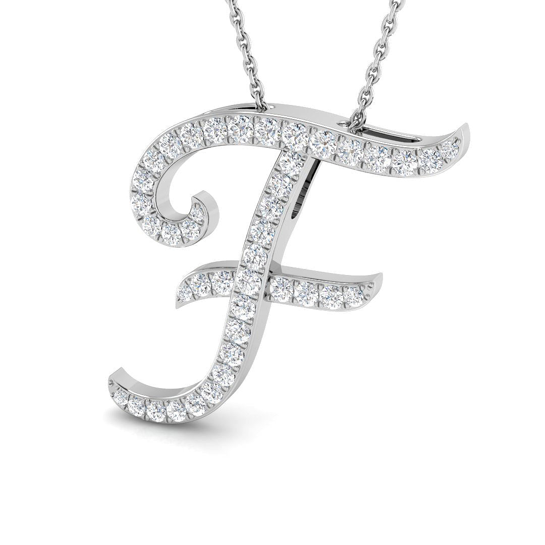 9ct White Gold 0.56ct G SI2 Diamond Pendant
