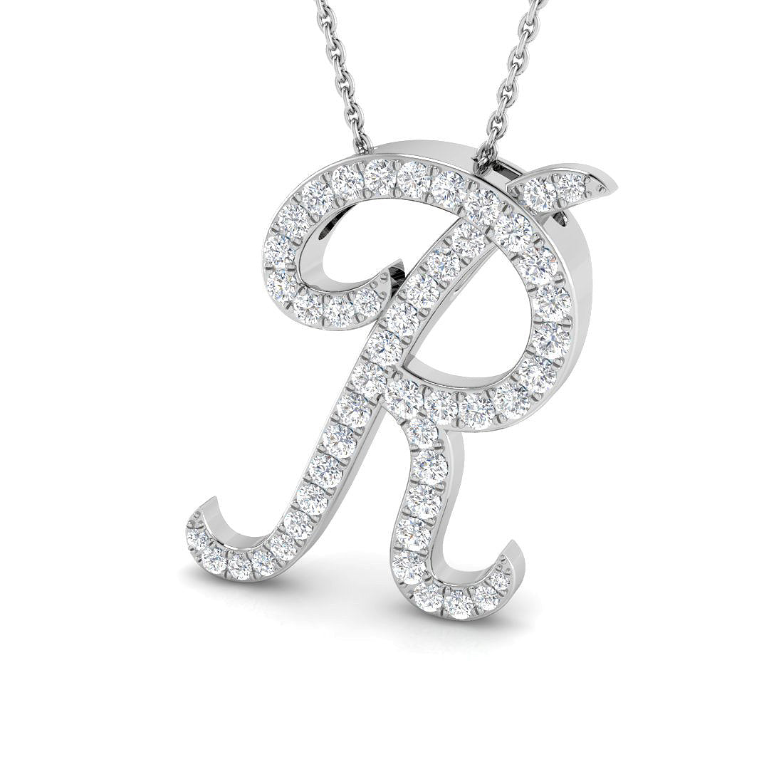 9ct White Gold 0.74ct G SI2 Diamond Pendant