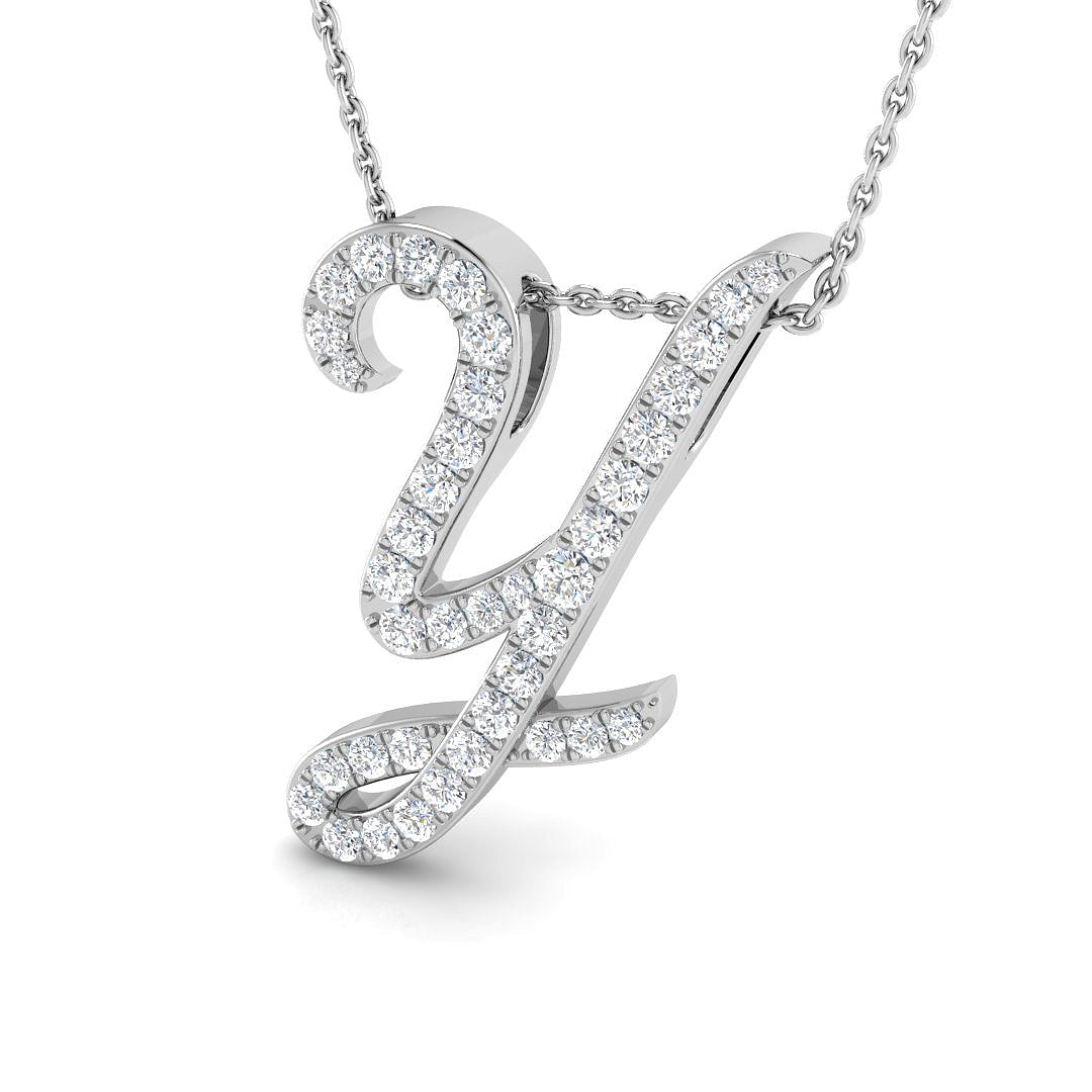 9ct White Gold 0.55ct G SI2 Diamond Pendant