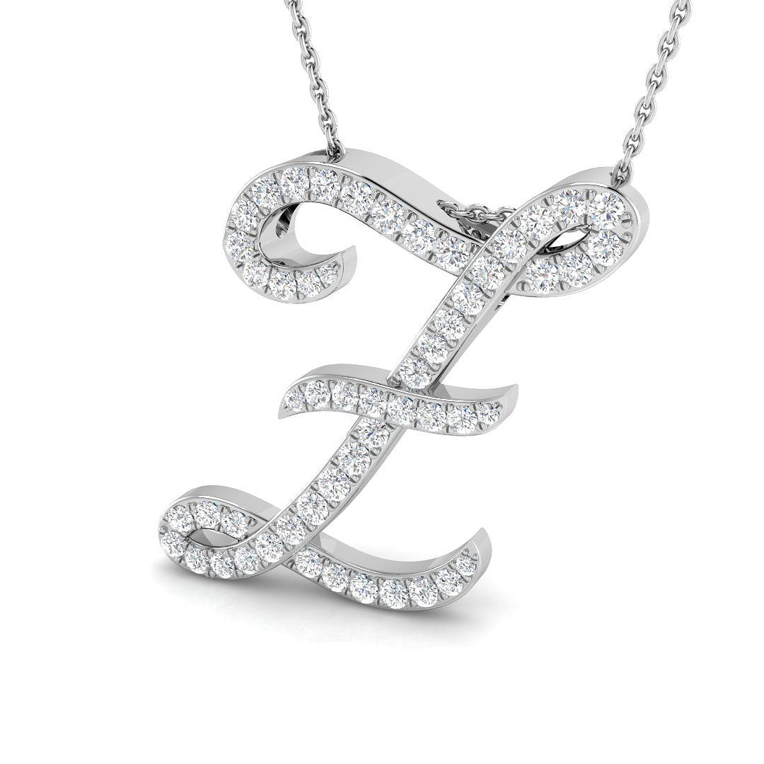 9ct White Gold 0.65ct G SI2 Diamond Pendant