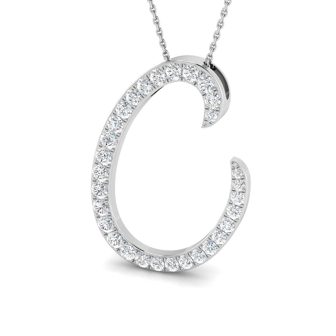 9ct White Gold 1.19ct G SI2 Diamond Pendant