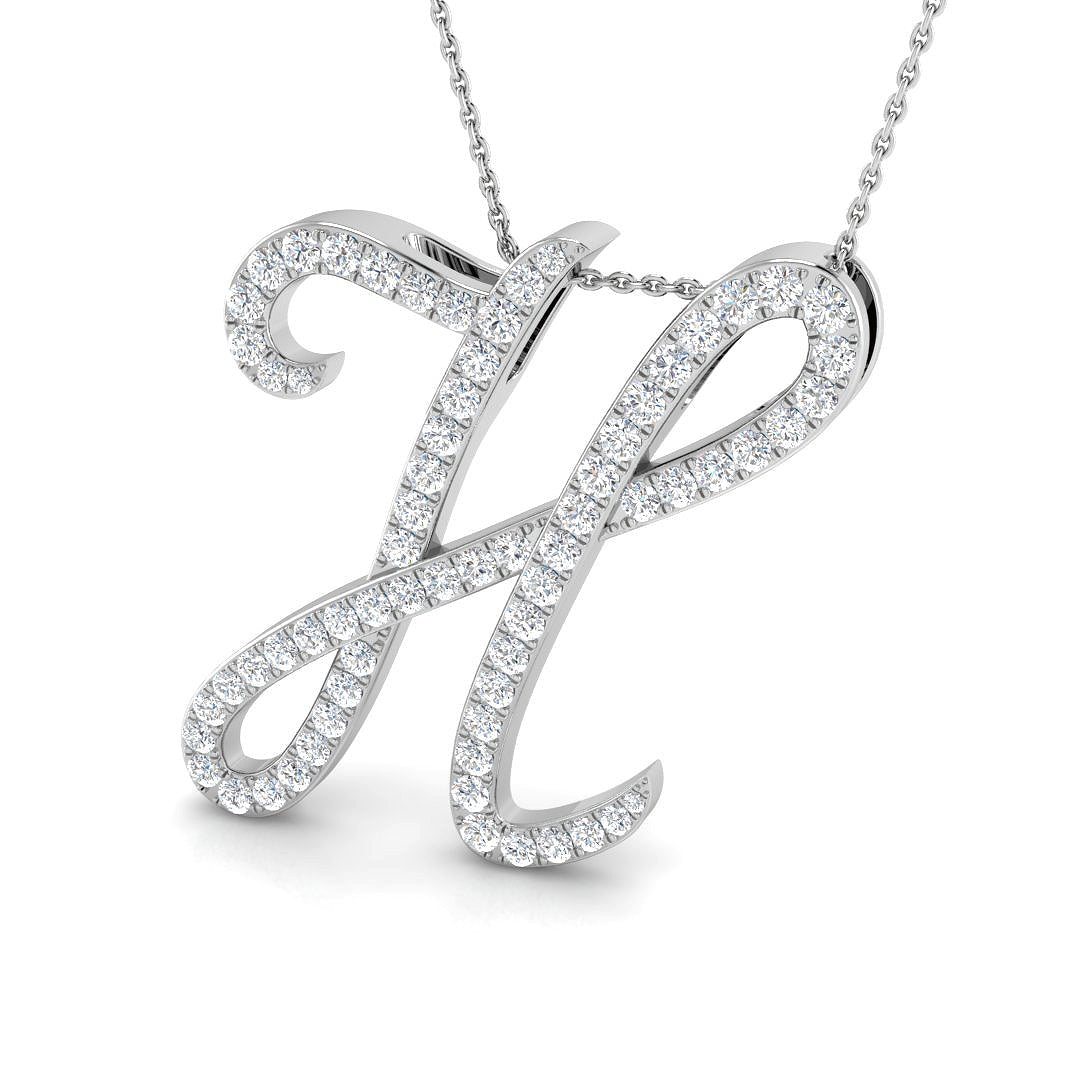 9ct White Gold 1.57ct G SI2 Diamond Pendant