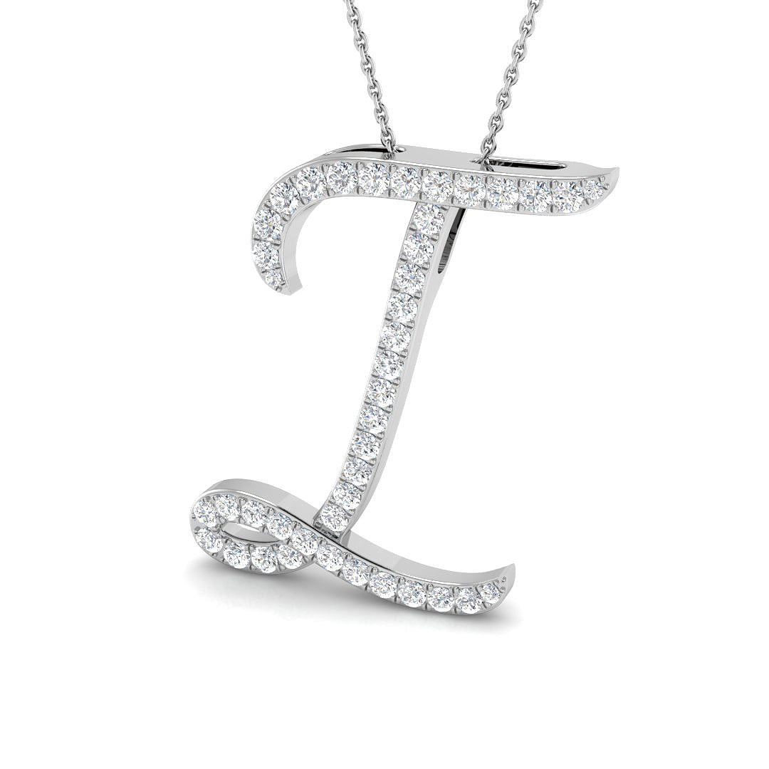9ct White Gold 1.03ct G SI2 Diamond Pendant
