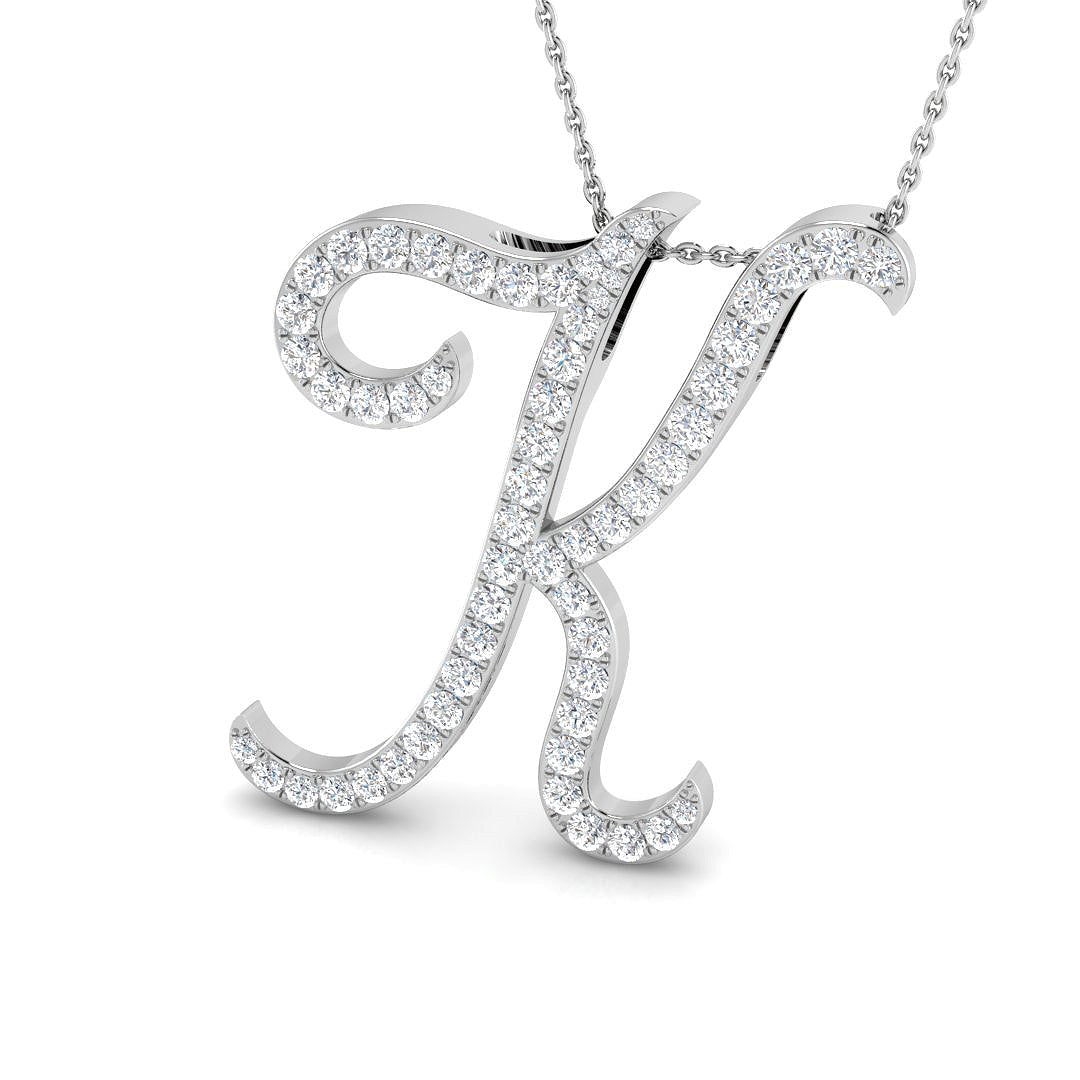 9ct White Gold 1.28ct G SI2 Diamond Pendant