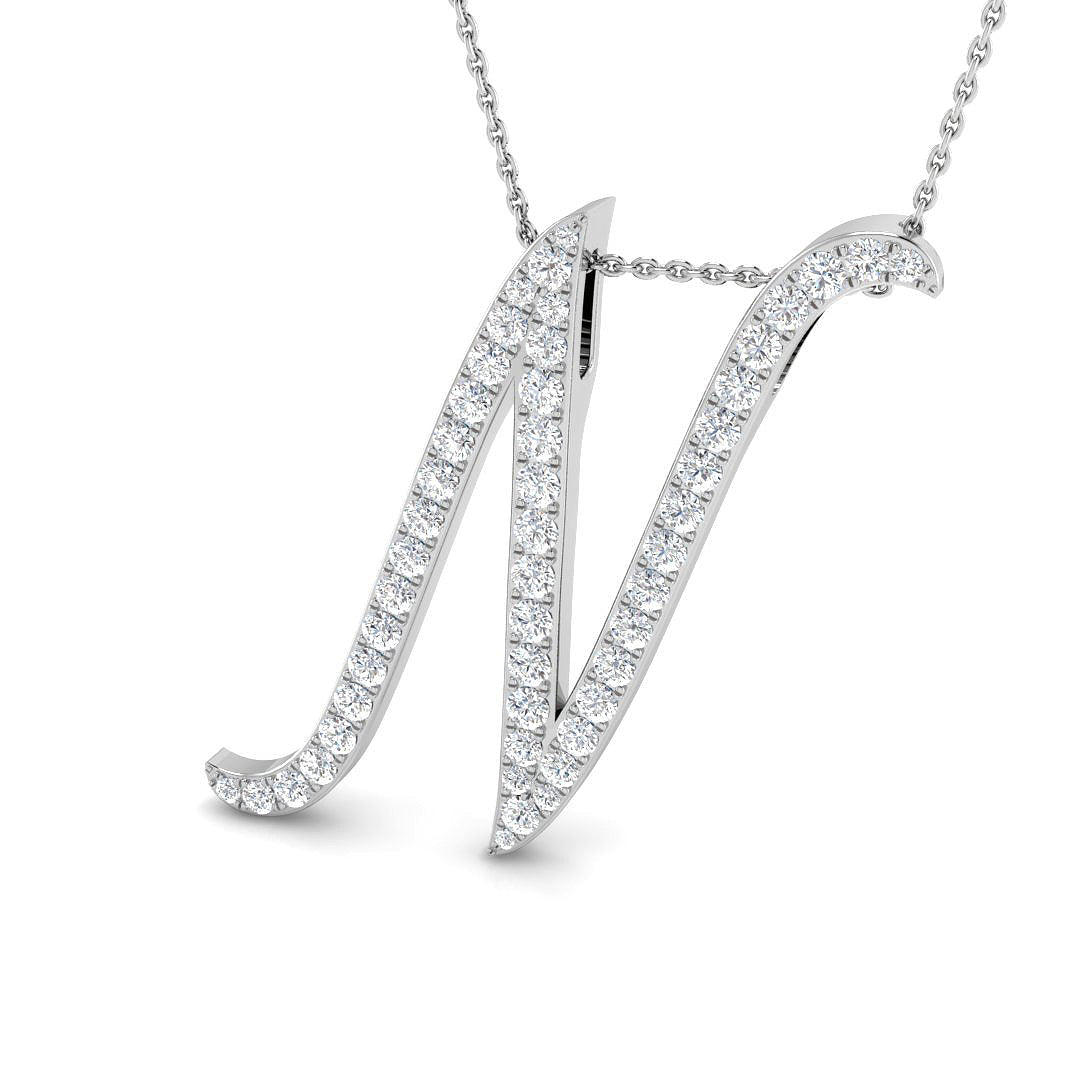 9ct White Gold 1.16ct G SI2 Diamond Pendant