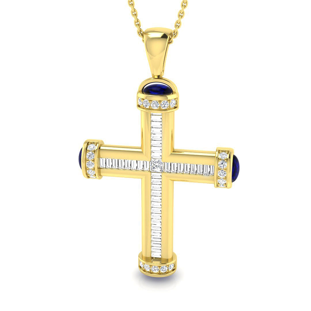 18ct Yellow Gold 2.40ct G SI2 Diamond Pendant