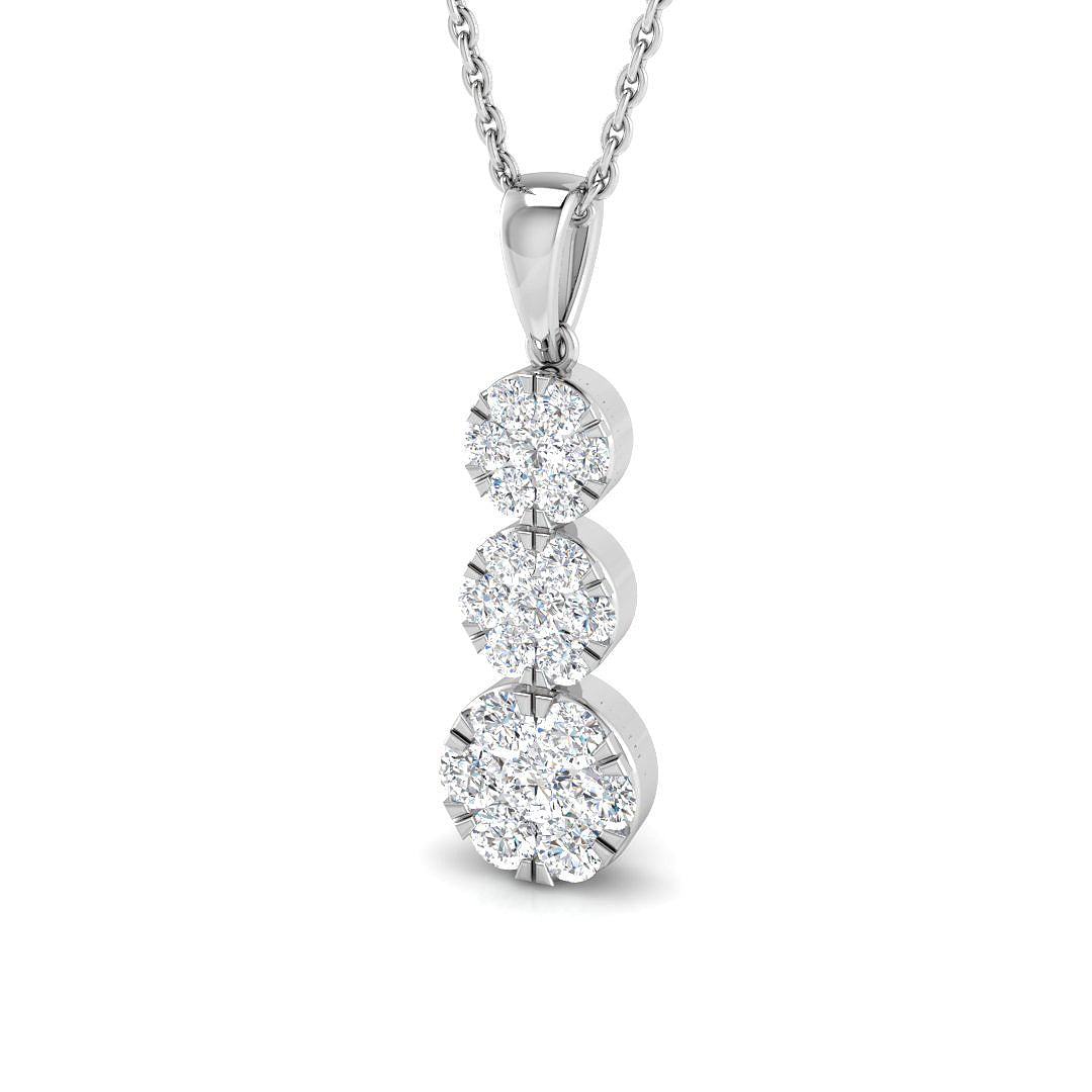 18ct White Gold 0.50ct G SI2 Diamond Pendant