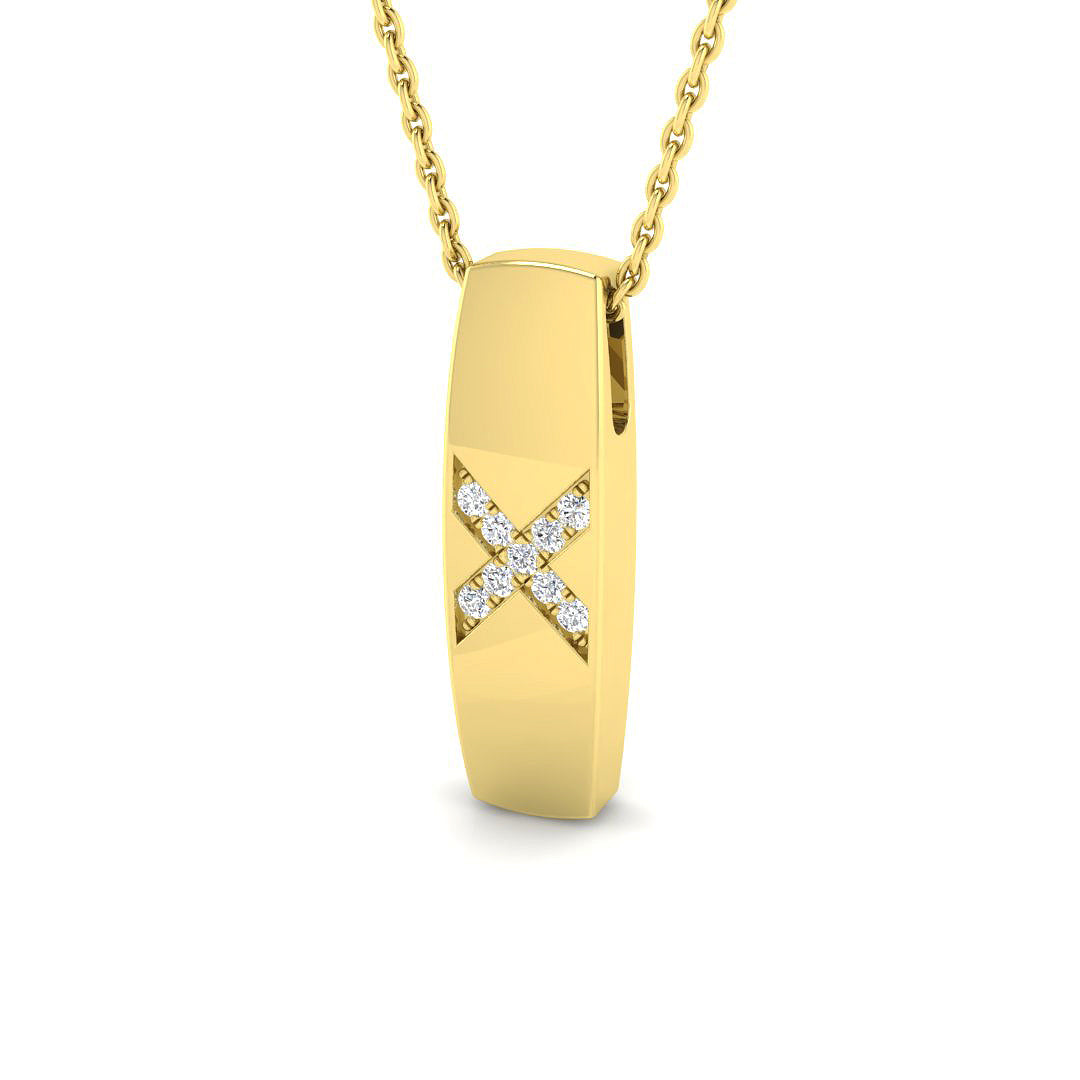 18ct Yellow Gold 0.05ct G SI2 Diamond Pendant