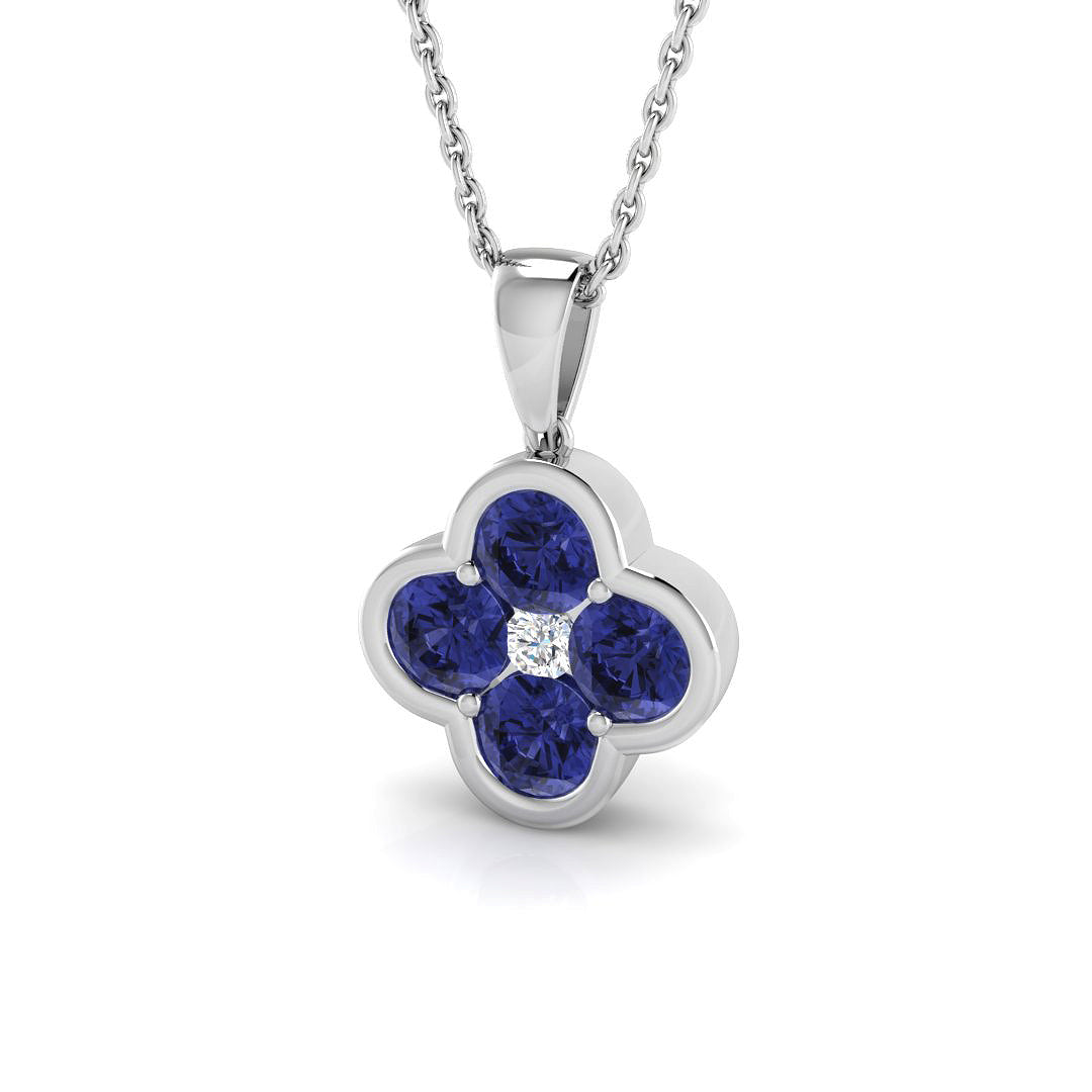 9ct White Gold 1.24ct G SI2 Diamond Pendant