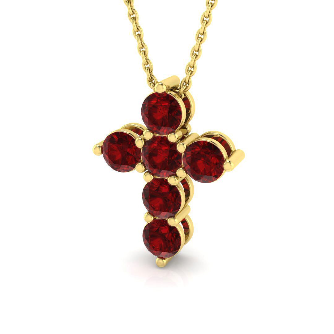 18ct Yellow Gold 1.54ct Ruby Pendant