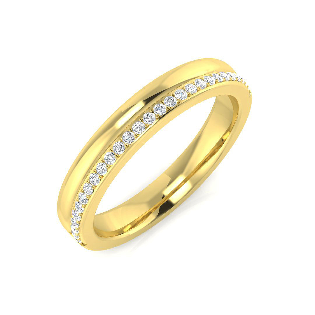18ct Two-Tone Gold 0.10ct G SI1 Diamond Ring