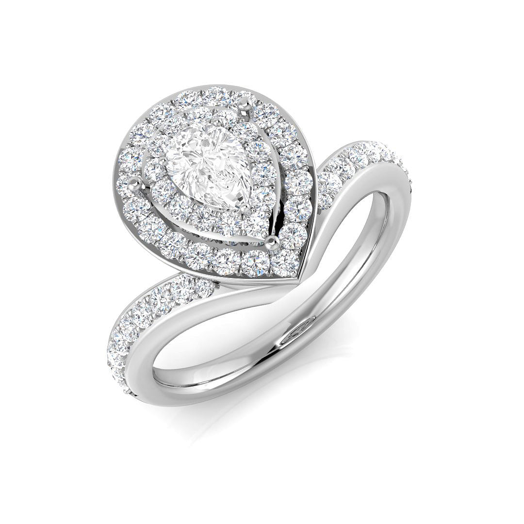 Platinum 0.85ct G SI2 Diamond Ring