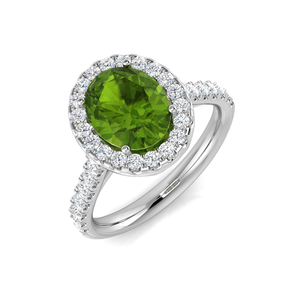 Platinum 2.73ct Multi Sapphire Ring