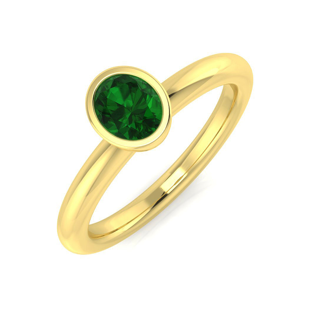 18ct Yellow Gold 0.51ct G SI2 Multi Sapphire Ring