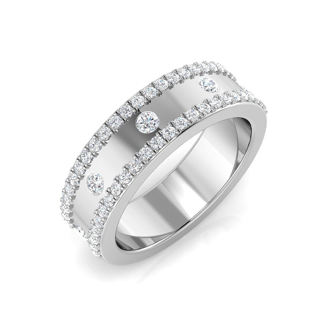 18ct White Gold 0.56ct G SI2 Diamond Ring