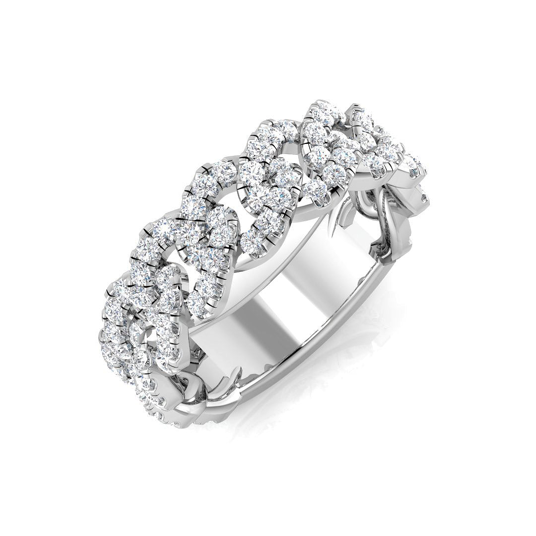 9ct White Gold 0.82ct G SI2 Diamond Ring
