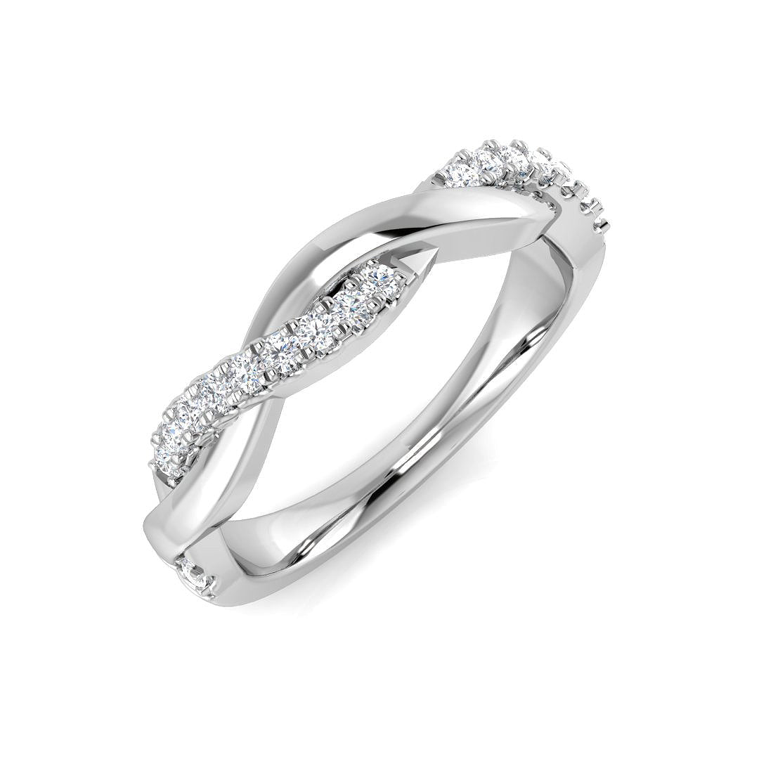 9ct White Gold 0.15ct G SI2 Diamond Ring