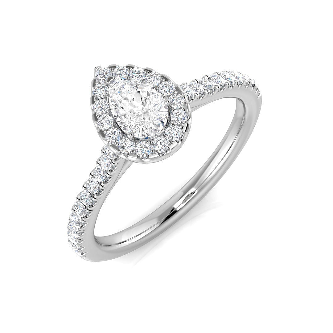 18ct White Gold 0.55ct G SI2 Diamond Ring