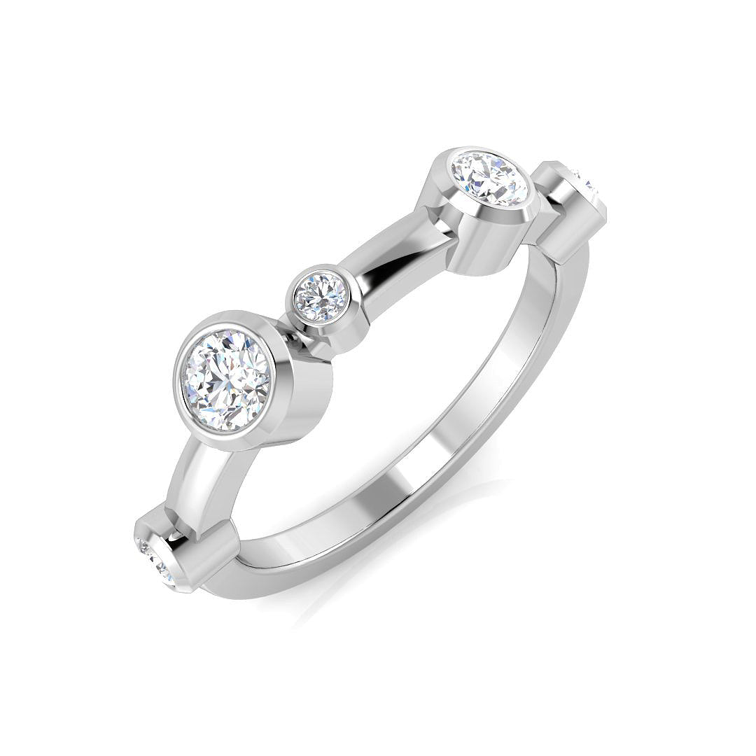 9ct White Gold 0.42ct G SI2 Diamond Ring
