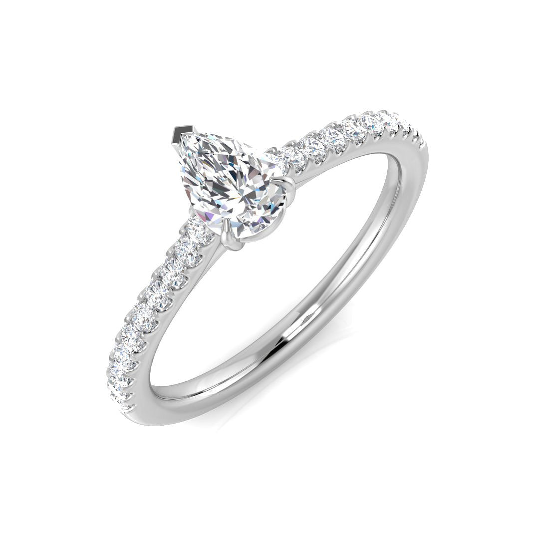Platinum 0.72ct E SI1 Diamond Ring