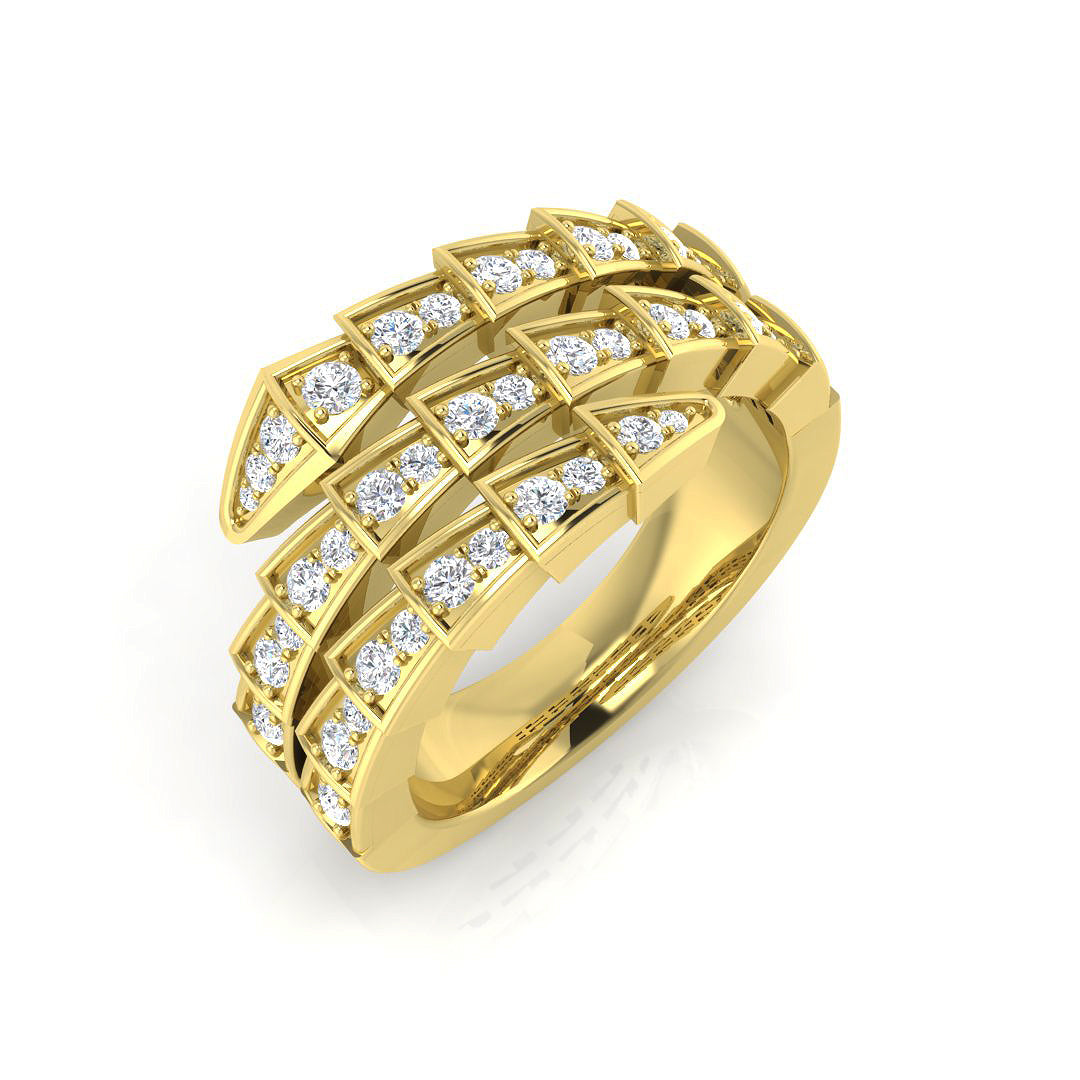 9ct Yellow Gold 0.52ct G SI2 Diamond Ring