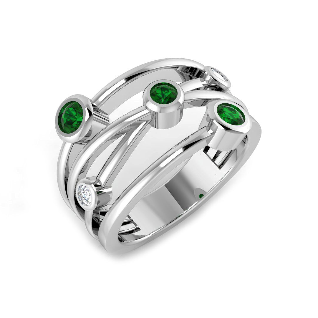 9ct White Gold 0.51ct G SI2 Diamond Ring