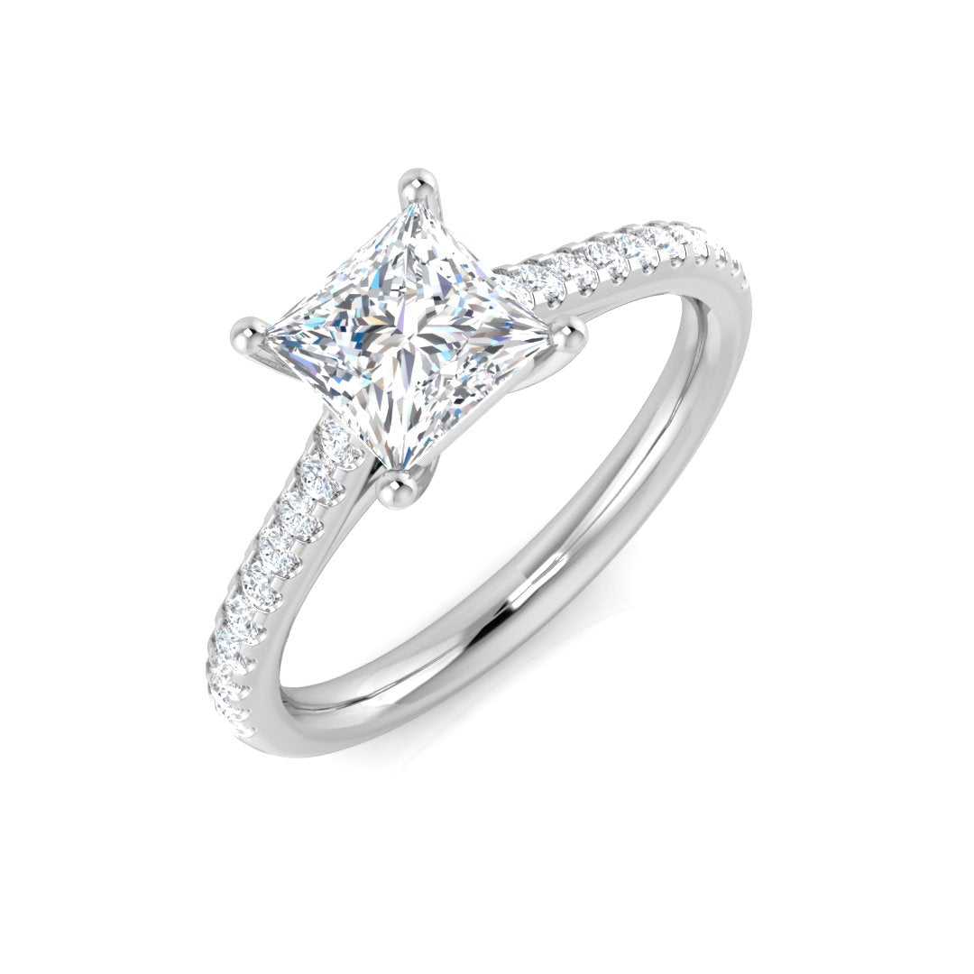 Platinum 1.17ct H SI2 Diamond Ring